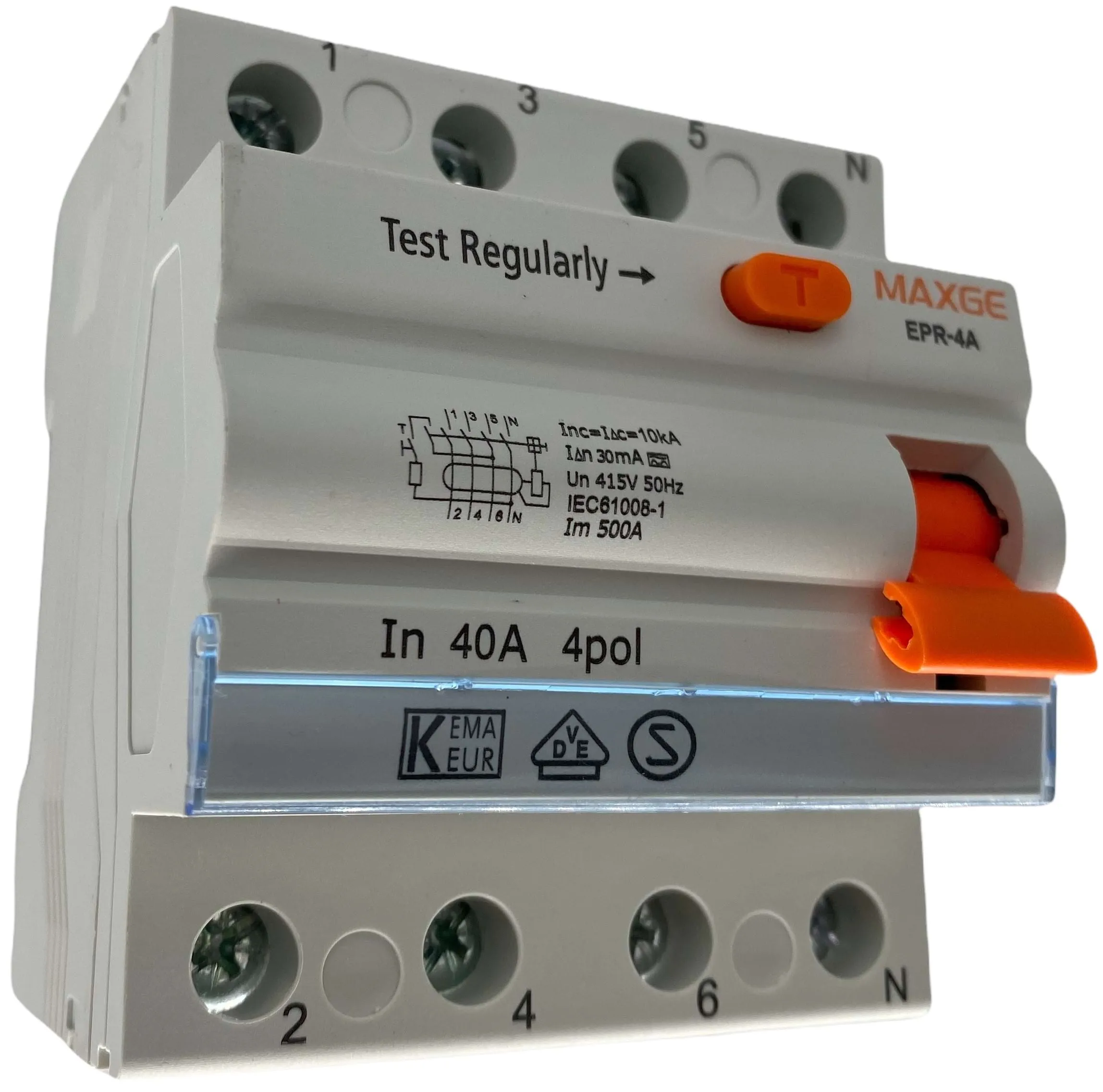 RCD 40A-4-pole type A