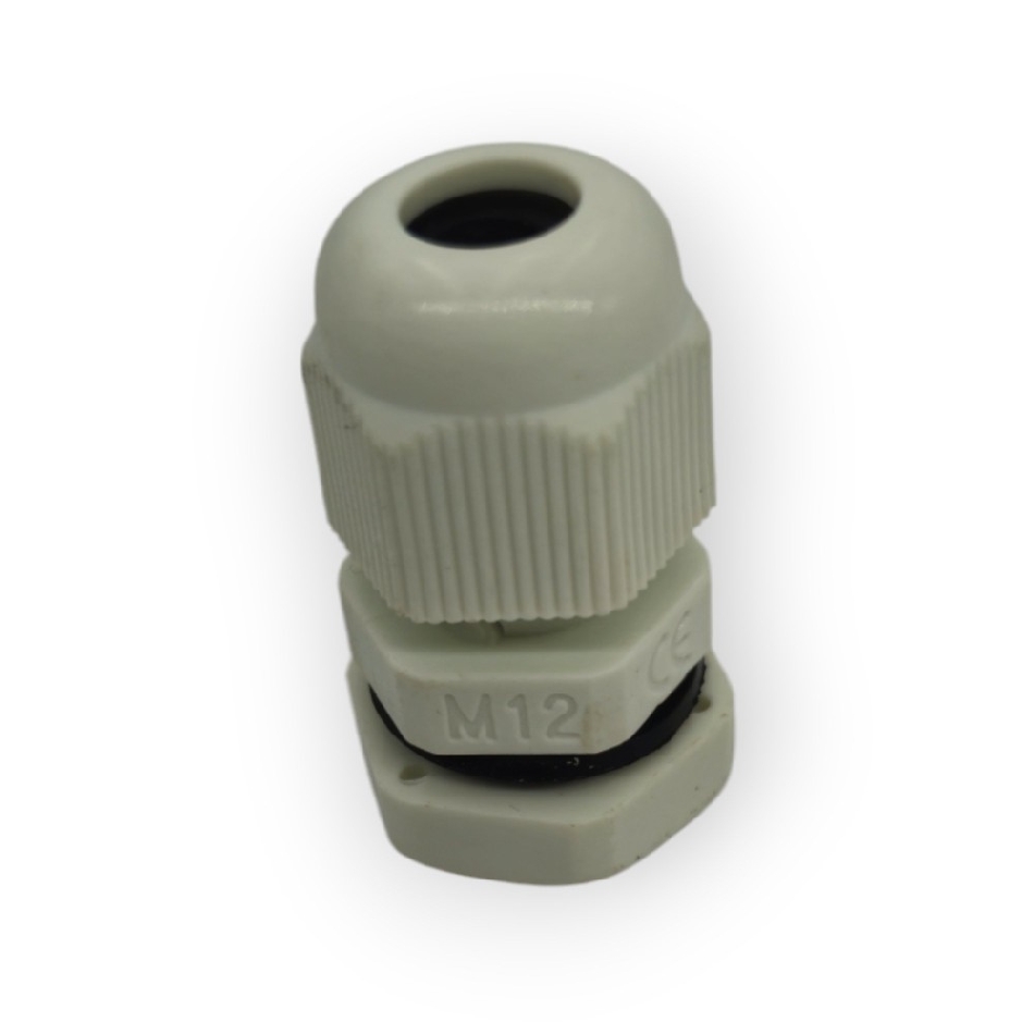 Cable gland M12 10 pcs grey