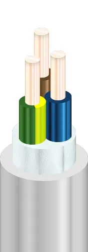 NYM-J 3x2,5 mm² Mantelleitung Meterware