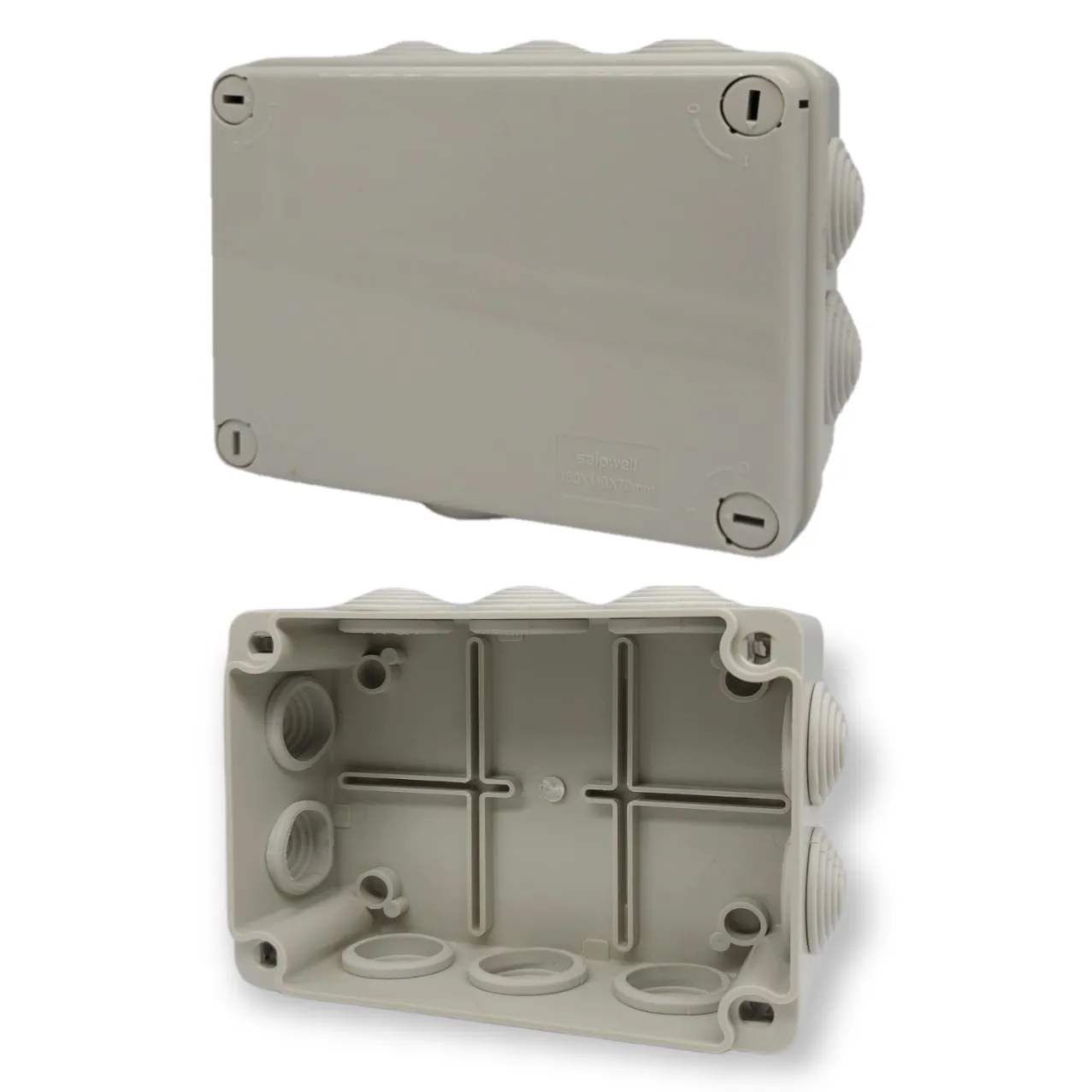 Junction box gray IP54