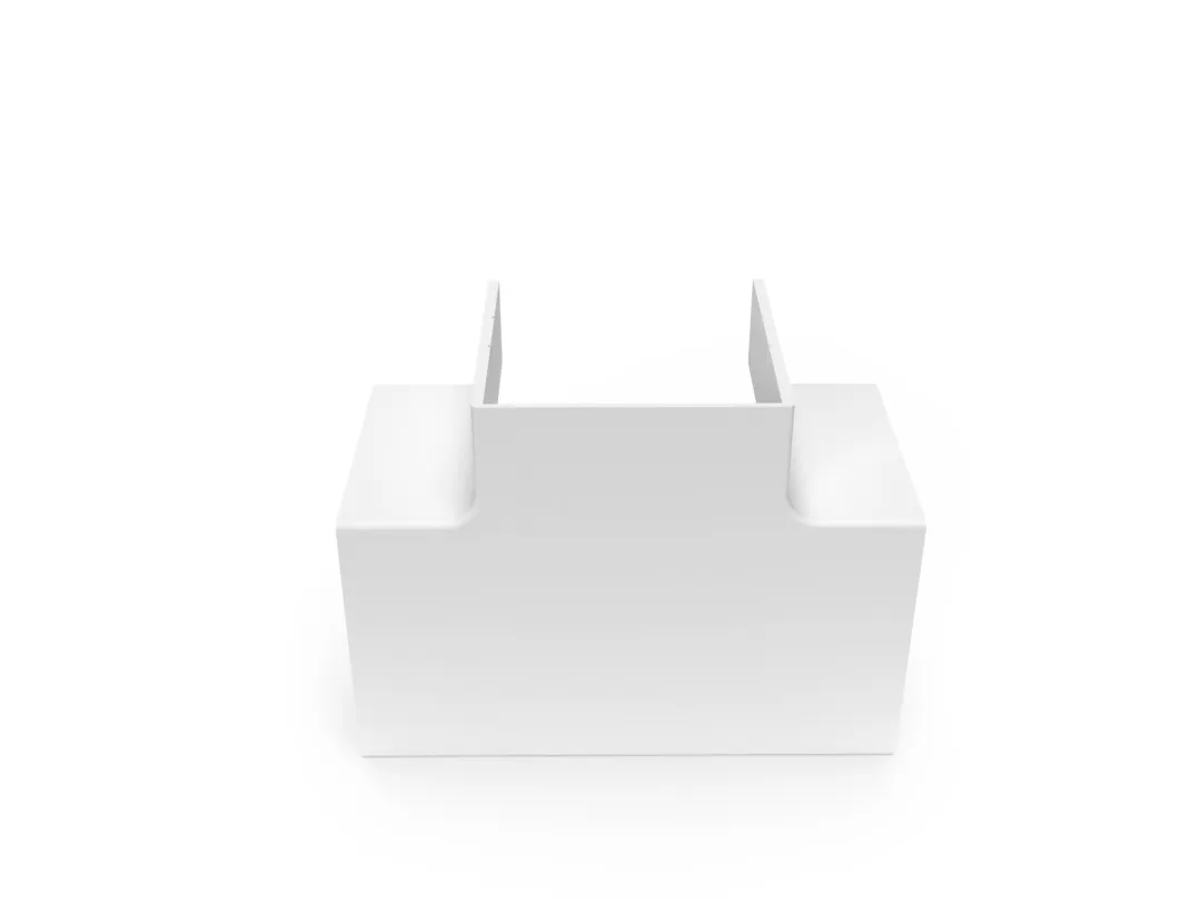 Corner connector 15x10 T-piece white