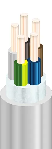 NYM-J 5x2,5 mm² Mantelleitung Meterware