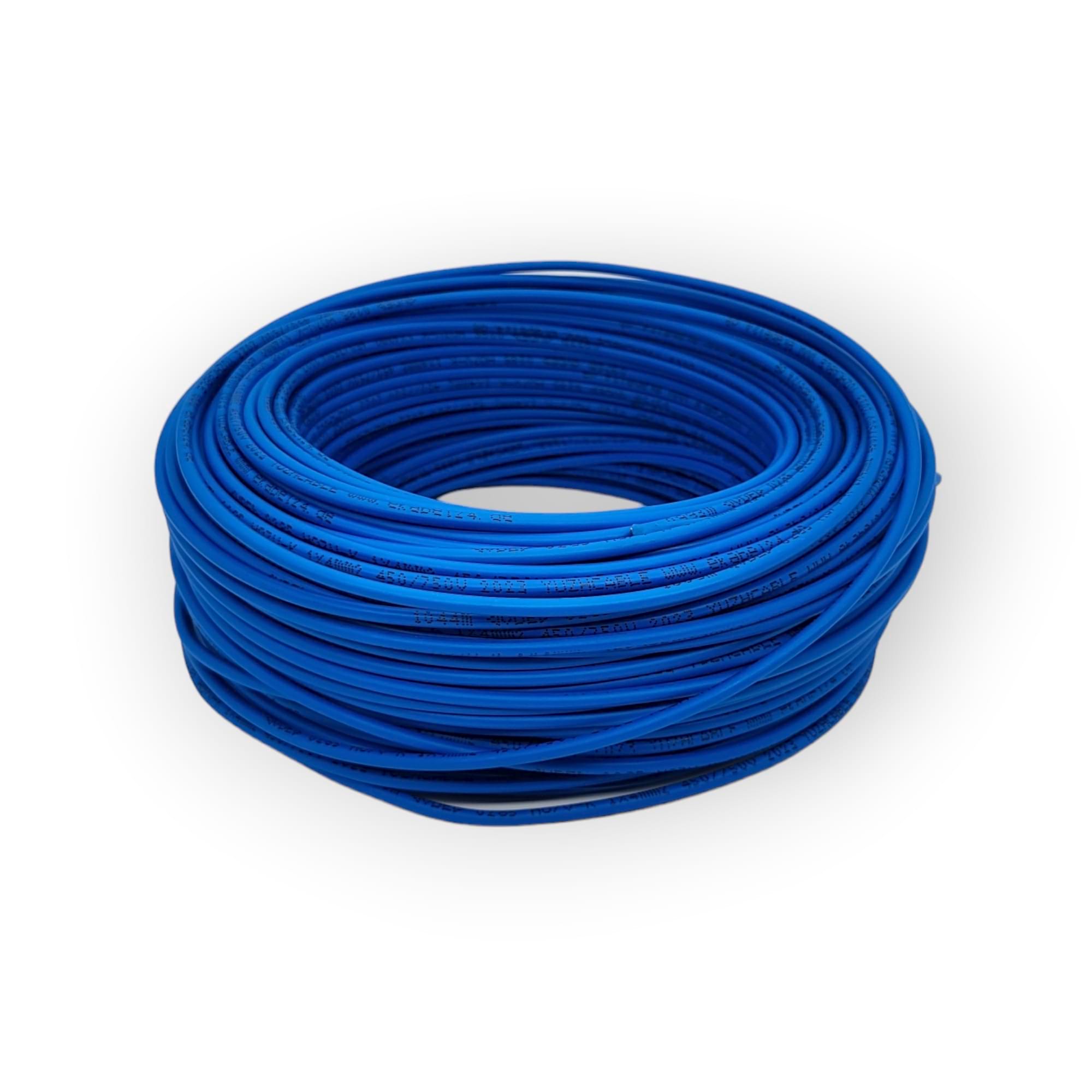Aderleitung flexibel H07V-K 6 mm² blau Meterware