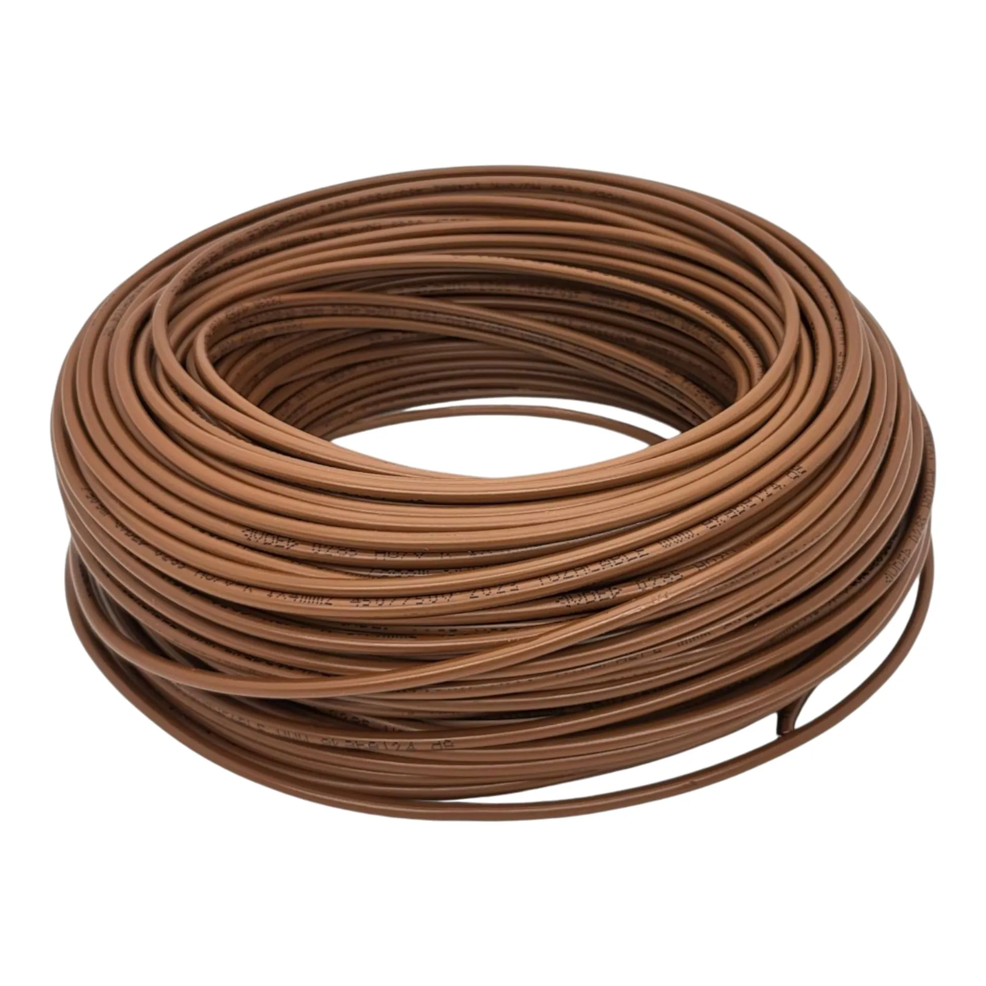 Rigid wire cable H07V-U 1.5 mm² brown 100 metres