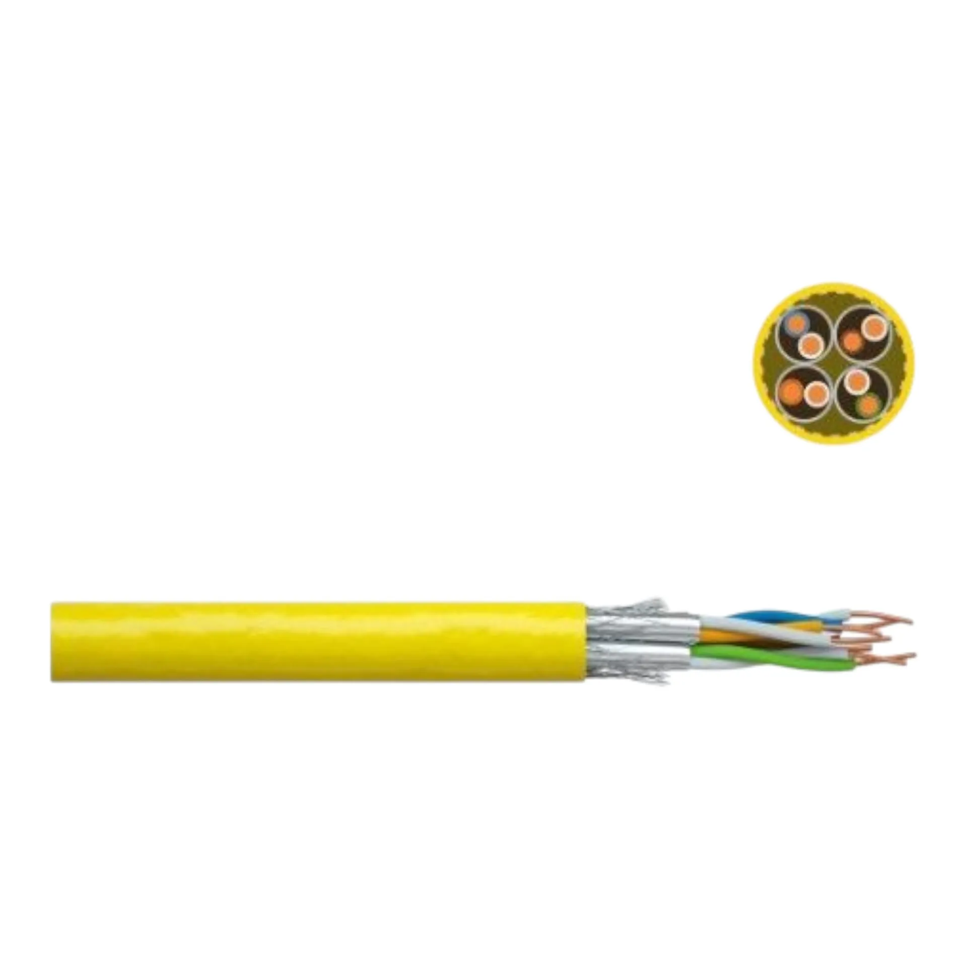 Cat7 DATALINE 1200 STP 4X2XAWG23 PIMF FRNC GE by the metre