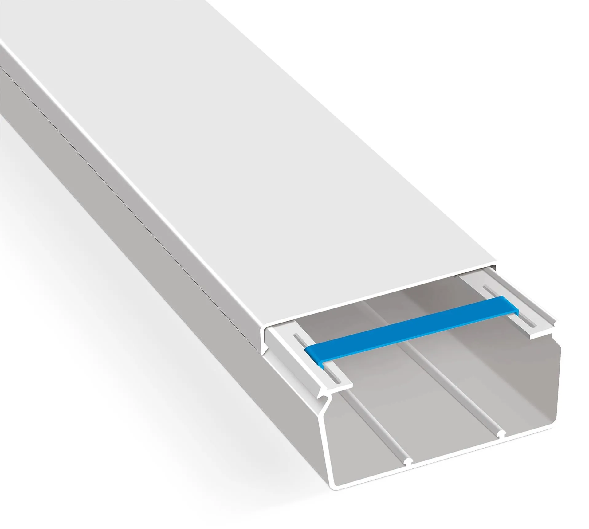 10m Kabelkanal 100x60 Weiss VDE mit Klammern