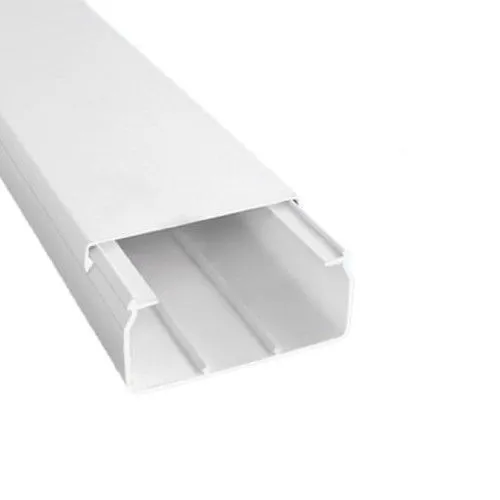 Our white cable ducts ensure safe and tidy cable routing