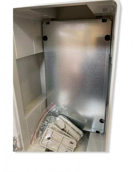 Installation of a control cabinet in a factory hall