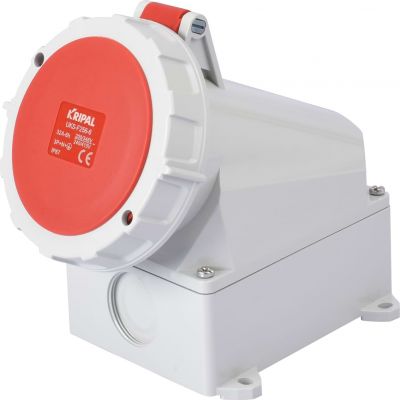 Wasserdichte CEE Außensteckdose IP67 für Baustelle, Garten und extreme Bedingungen